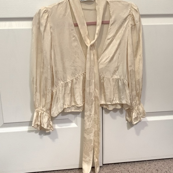 Zara | NWOT champagne blouse - Picture 4 of 10